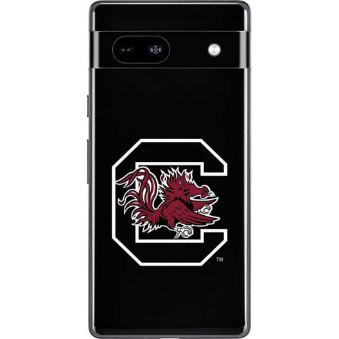 University of South Carolina Gamecocks Logo Black Google Pixel 7a Skin
